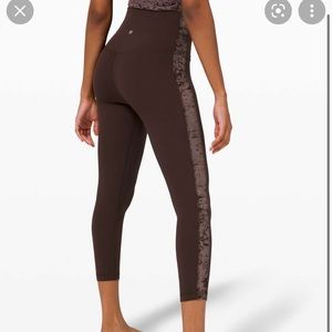 Lululemon Align Super High Rise Crop 23” French Press Crushed Velvet Legging